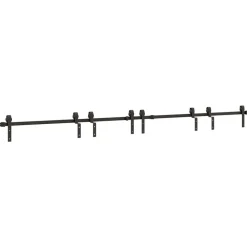 Matériaux De Construction-vidaXL Kit de quincaillerie de porte coulissante 366 cm acier noir