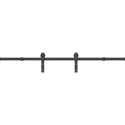 Matériaux De Construction-vidaXL Kit de quincaillerie de porte coulissante 183 cm Acier Noir