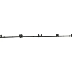 vidaXL Kit de quincaillerie de porte coulissante 366 cm acier noir