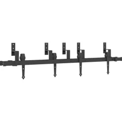 vidaXL Kit de quincaillerie de porte coulissante 152,5 cm acier noir