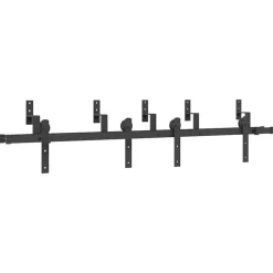 Matériaux De Construction-vidaXL Kit de quincaillerie de porte coulissante 183 cm Acier Noir