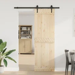 vidaXL Kit de quincaillerie de porte coulissante 152,5 cm acier noir
