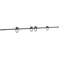 Matériaux De Construction-vidaXL Kit de quincaillerie de porte coulissante 366 cm acier noir