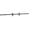 vidaXL Kit de quincaillerie de porte coulissante 213,5 cm acier noir