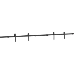 Matériaux De Construction-vidaXL Kit de quincaillerie de porte coulissante 305 cm acier noir