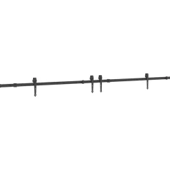 vidaXL Kit de quincaillerie de porte coulissante 305 cm acier noir