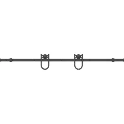 Matériaux De Construction-vidaXL Kit de quincaillerie de porte coulissante 183 cm Acier Noir