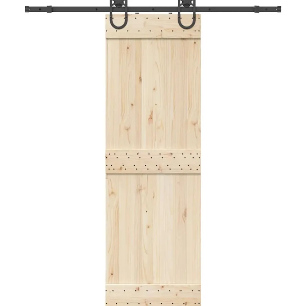 Matériaux De Construction-vidaXL Kit de quincaillerie de porte coulissante 183 cm Acier Noir