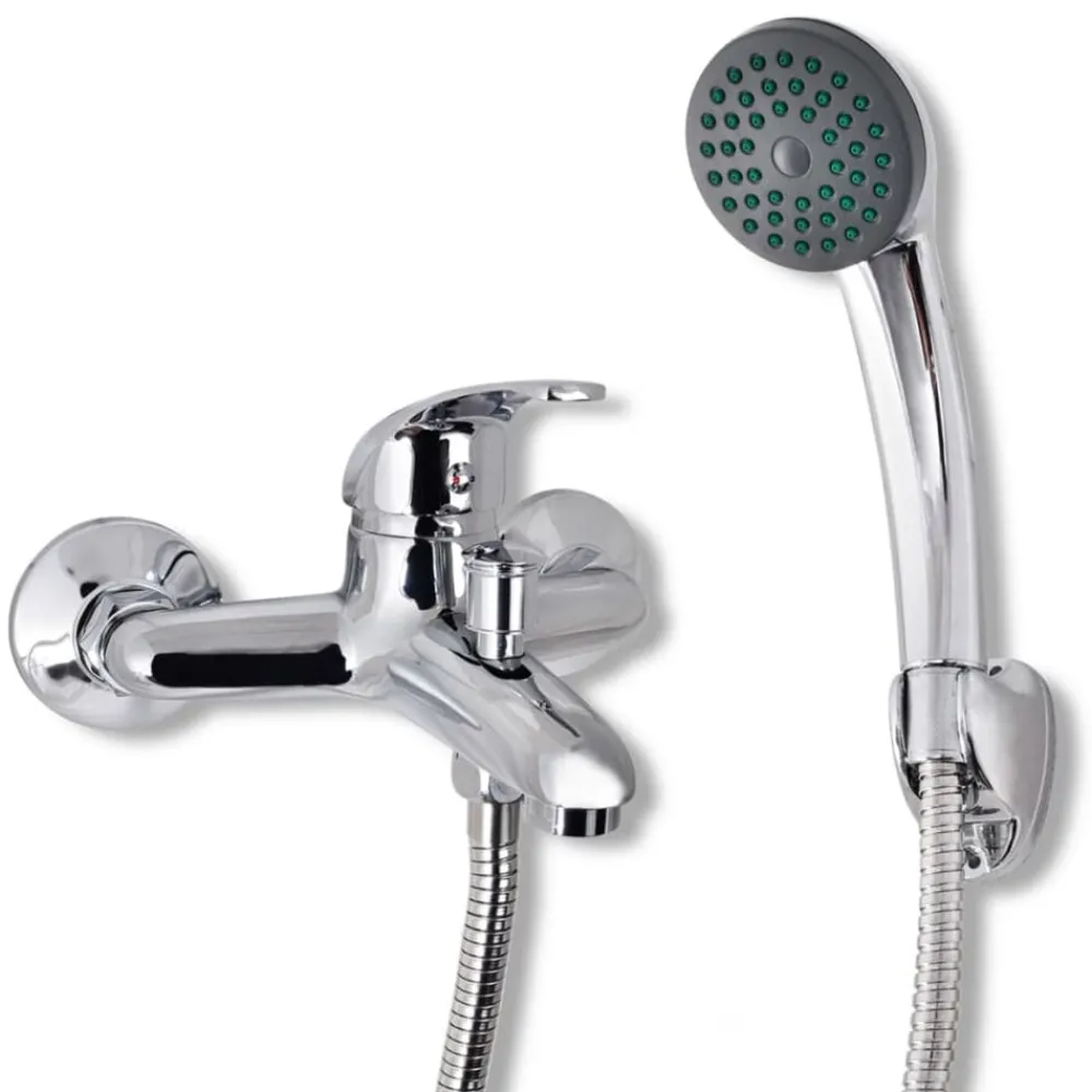 vidaXL Kit de robinet de douche Chrome