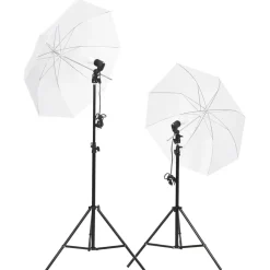 vidaXL Kit de studio photo avec éclairage écran de fond et réflecteur