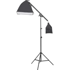 Appareils Photo-vidaXL Kit de studio photo avec éclairage écran de fond et réflecteur Vert