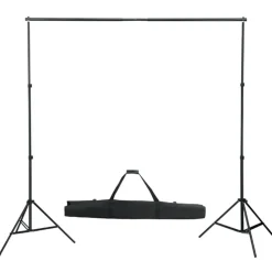 Appareils Photo-vidaXL Kit de studio photo avec éclairage toile de fond et réflecteur