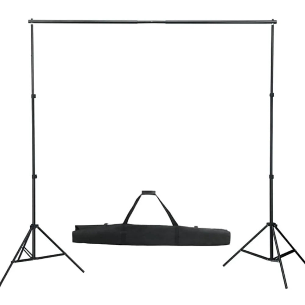 Appareils Photo-vidaXL Kit de studio photo avec éclairage toile de fond et réflecteur