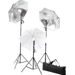 Appareils Photo-vidaXL Kit de studio photo avec lampes toile de fond et réflecteur Vert