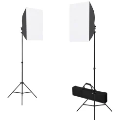 Appareils Photo-vidaXL Kit de studio photo avec boîte à lumière et réflecteur