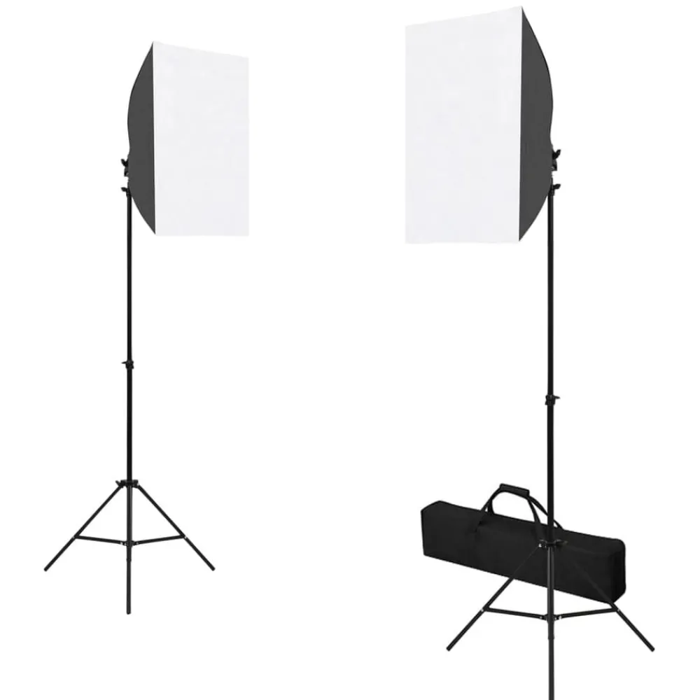 Appareils Photo-vidaXL Kit de studio photo avec boîte à lumière et réflecteur