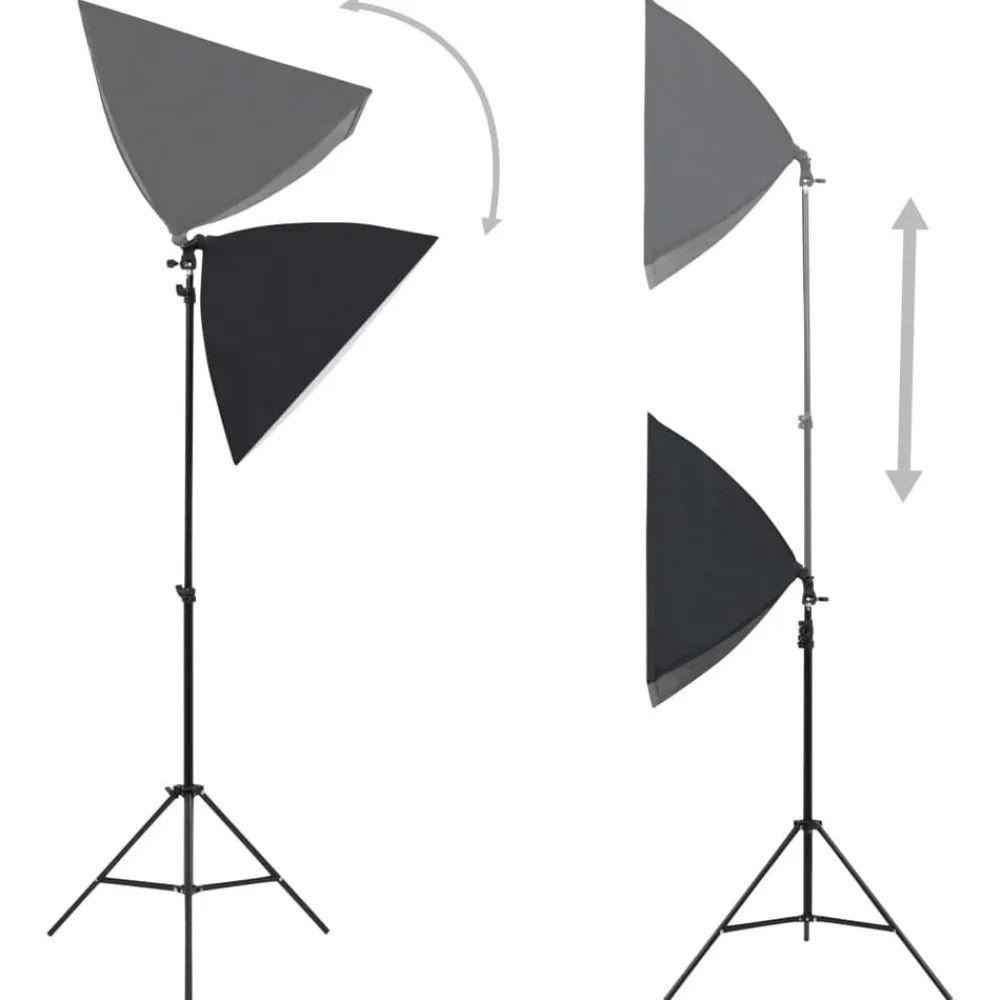 Appareils Photo-vidaXL Kit de studio photo avec boîte à lumière et réflecteur