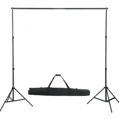 vidaXL Kit de studio photo avec éclairage toile de fond et réflecteur