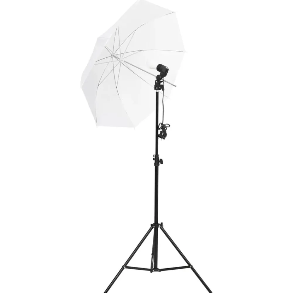 vidaXL Kit de studio photo avec éclairage toile de fond et réflecteur