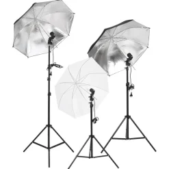 Appareils Photo-vidaXL Kit de studio photo avec éclairage et toile de fond