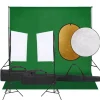 Appareils Photo-vidaXL Kit de studio photo avec éclairage toile de fond et réflecteur