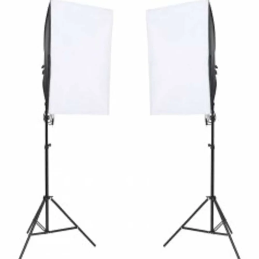 Appareils Photo-vidaXL Kit de studio photo avec éclairage toile de fond et réflecteur