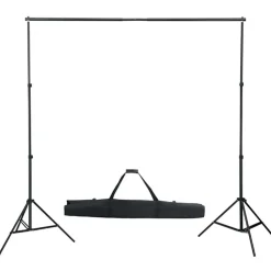Appareils Photo-vidaXL Kit de studio photo avec éclairage toile de fond et réflecteur