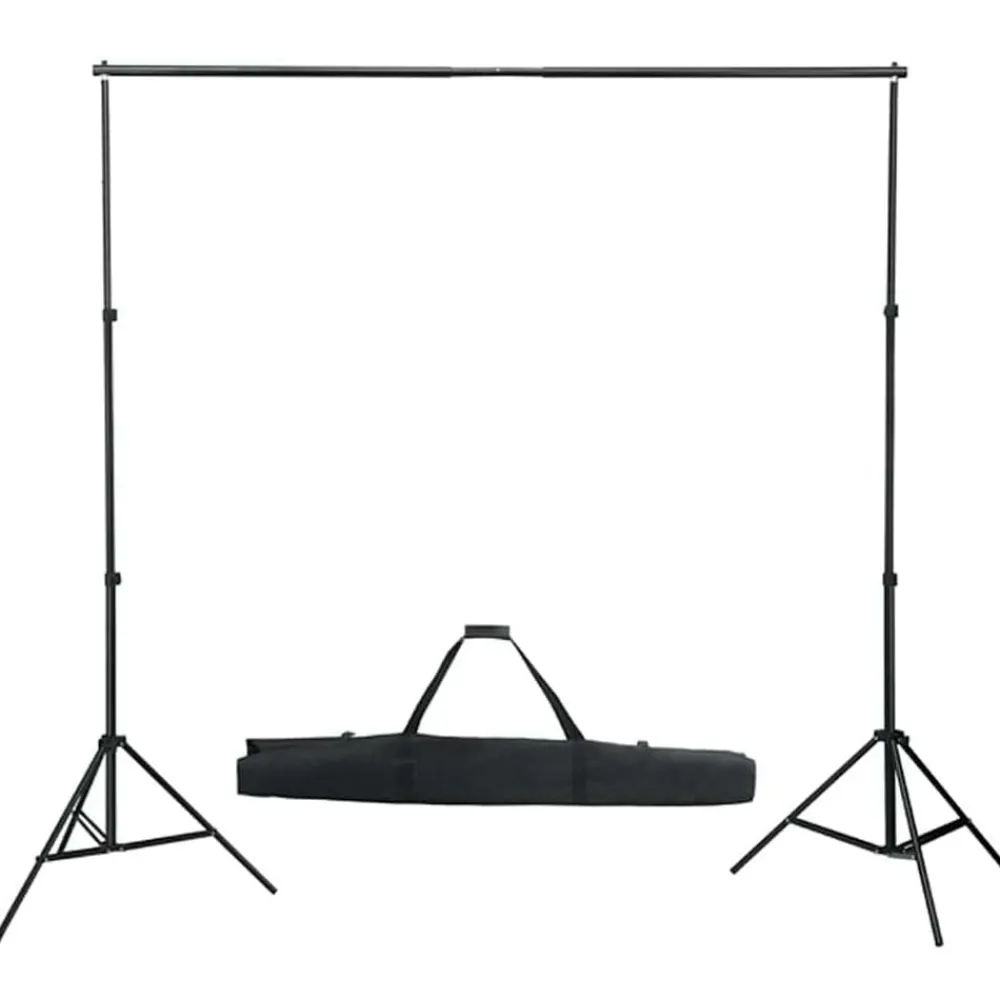 Appareils Photo-vidaXL Kit de studio photo avec éclairage toile de fond et réflecteur