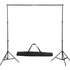 Appareils Photo-vidaXL Kit de studio photo avec éclairage toile de fond et réflecteur