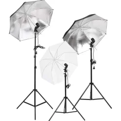 vidaXL Kit de studio photo avec éclairage toile de fond et réflecteur