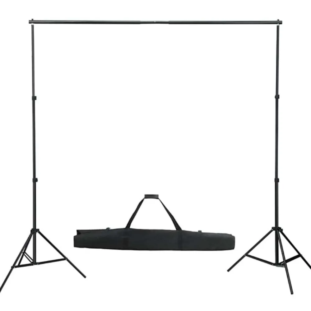 Appareils Photo-vidaXL Kit de studio photo avec éclairage et toile de fond