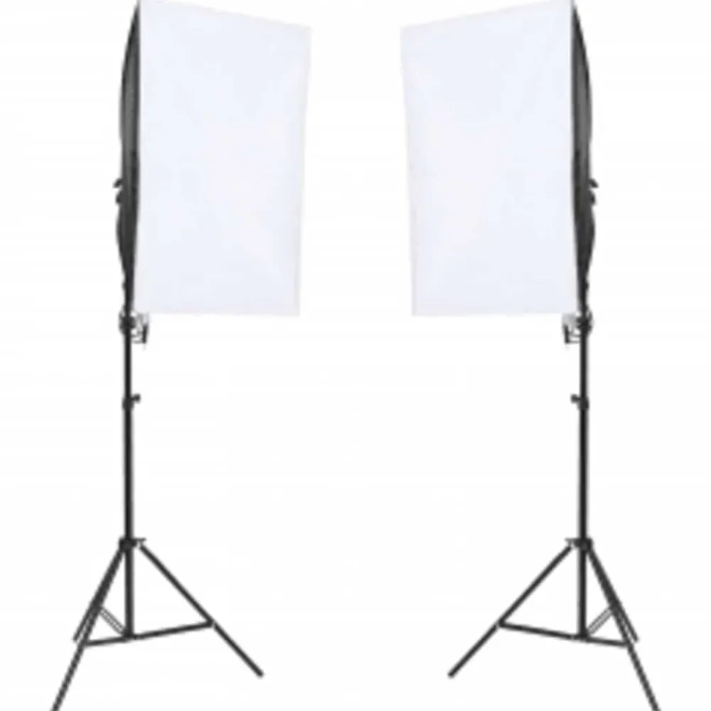 Appareils Photo-vidaXL Kit de studio photo avec éclairage toile de fond et réflecteur
