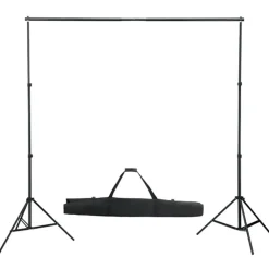 Appareils Photo-vidaXL Kit de studio photo avec éclairage toile de fond et réflecteur