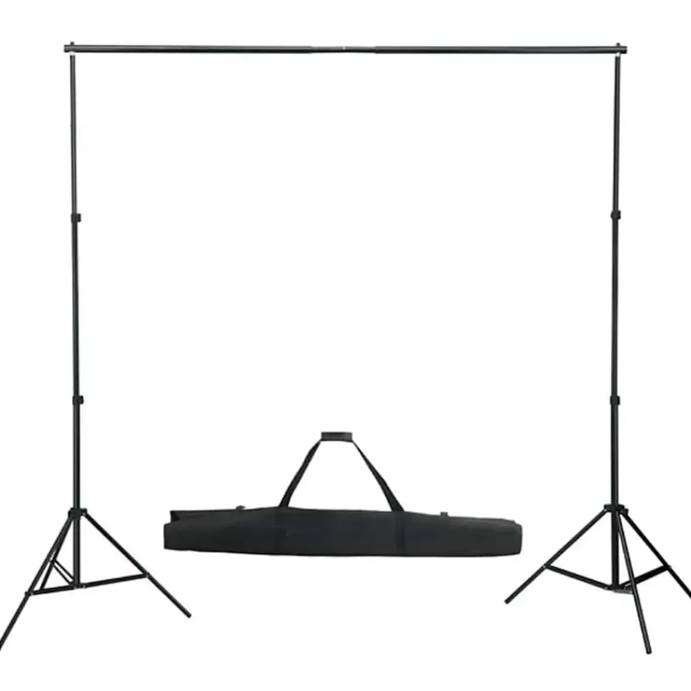 vidaXL Kit de studio photo avec éclairage toile de fond et réflecteur