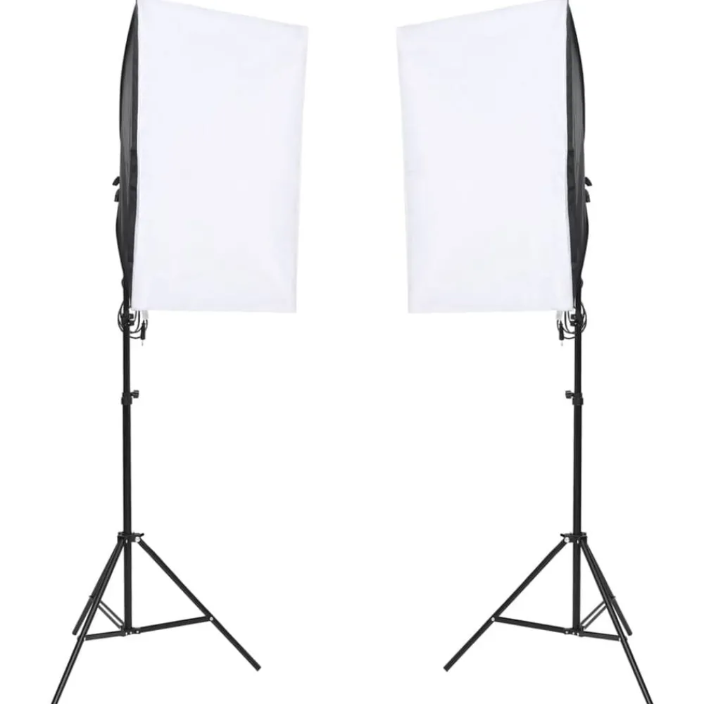 vidaXL Kit de studio photo avec éclairage écran de fond et réflecteur