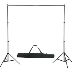 vidaXL Kit de studio photo avec éclairage toile de fond et réflecteur