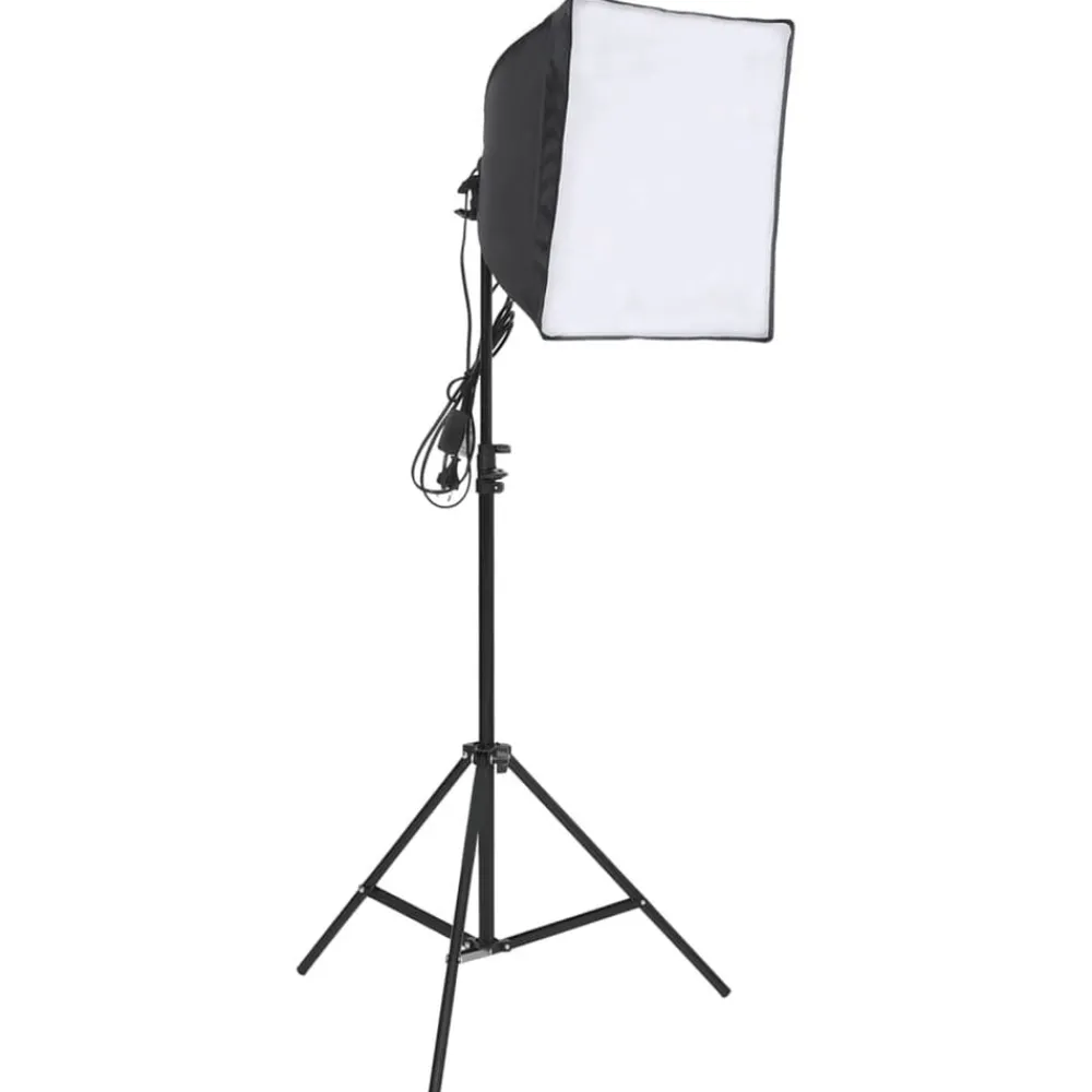 vidaXL Kit de studio photo avec éclairage et écran de fond