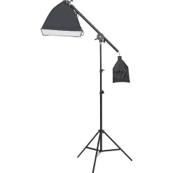 vidaXL Kit de studio photo avec éclairage toile de fond et réflecteur
