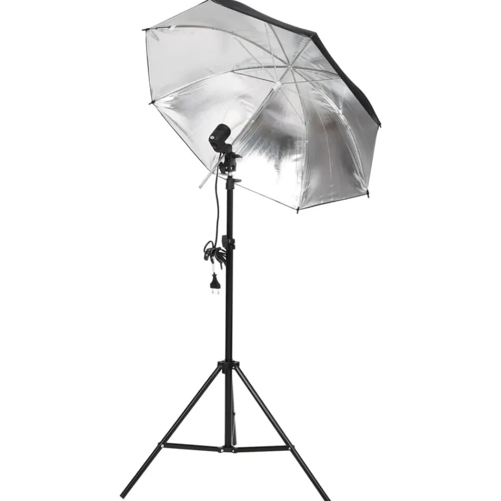 vidaXL Kit de studio photo avec éclairage et toile de fond