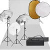vidaXL Kit de studio photo avec éclairage toile de fond et réflecteur