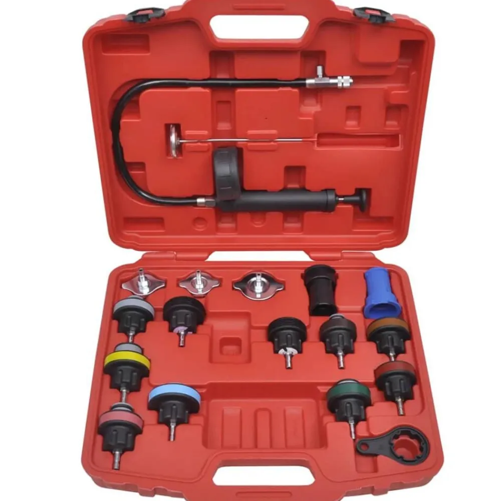 Equipement & Outils De Garage-vidaXL Kit de testeur de pression du radiateur 18 pcs