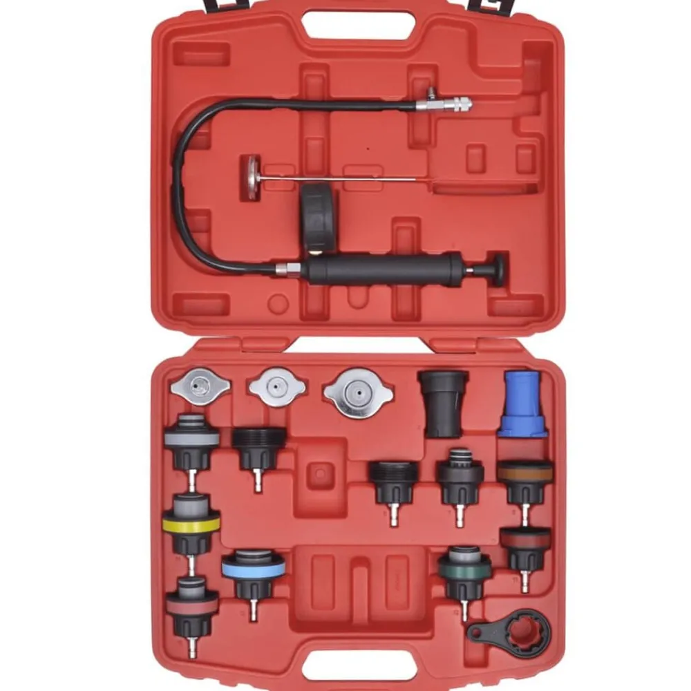 Equipement & Outils De Garage-vidaXL Kit de testeur de pression du radiateur 18 pcs