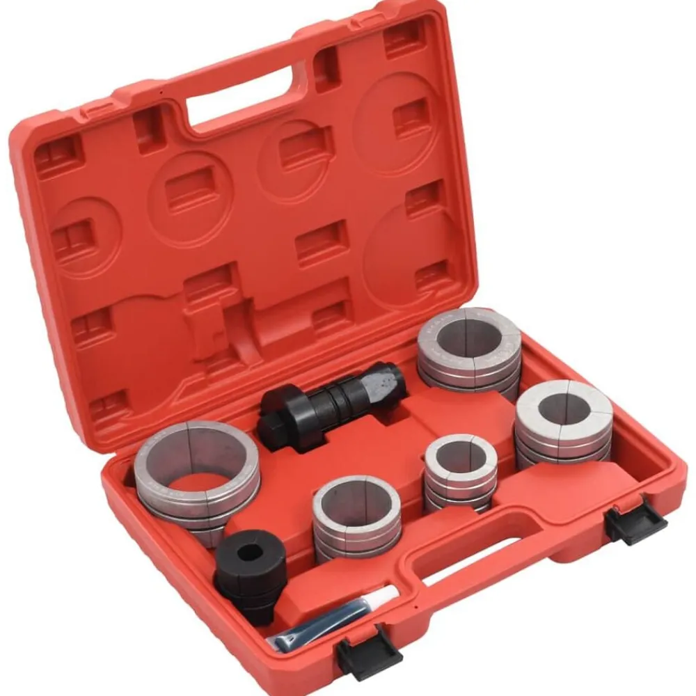 vidaXL Kit d'expandeur de tuyau 8 pcs Acier au carbone et aluminium