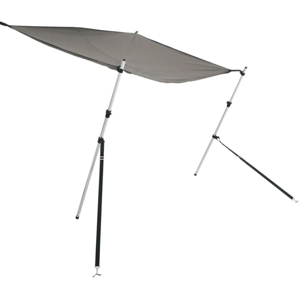 vidaXL Kit d'extension d'ombrage T-Top gris