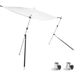 Pièces Détachées Pour Véhicules-vidaXL Kit d'extension d'ombrage T-Top 170x170x(113-182,5) cm Blanc