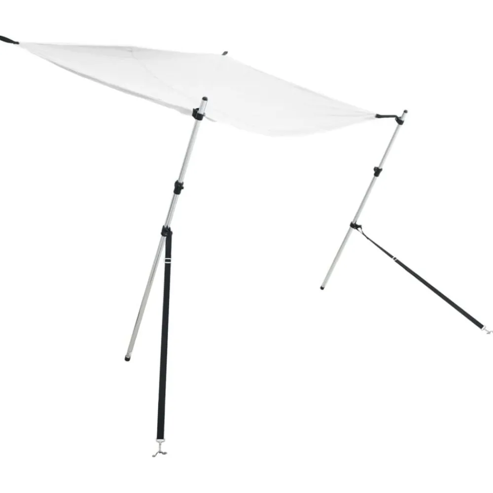 Pièces Détachées Pour Véhicules-vidaXL Kit d'extension d'ombrage T-Top 170x170x(113-182,5) cm Blanc