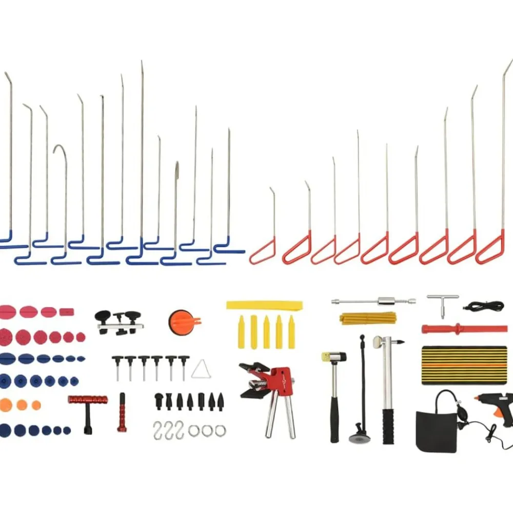 vidaXL Kit d'outils de débosselage sans peinture 89 pcs