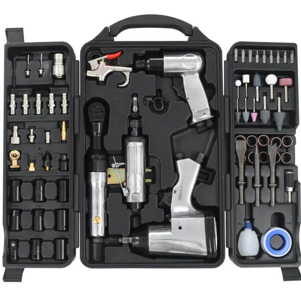 vidaXL Kit d'outils pneumatiques 70 pcs