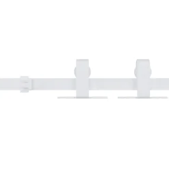 Matériaux De Construction-vidaXL Kit mini de porte d'armoire coulissante Acier au carbone Blanc