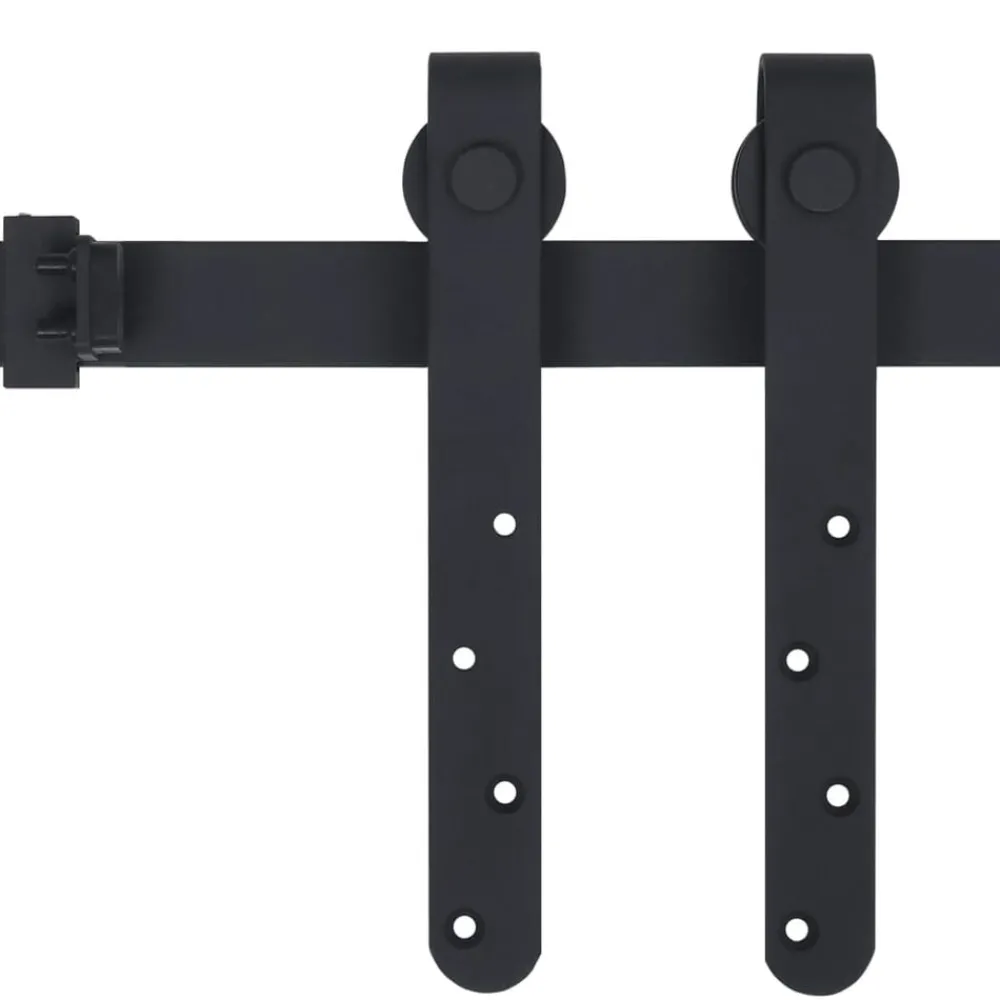 Accessoires De Quincaillerie-vidaXL Kit mini de porte d'armoire coulissante Acier au carbone 183 cm